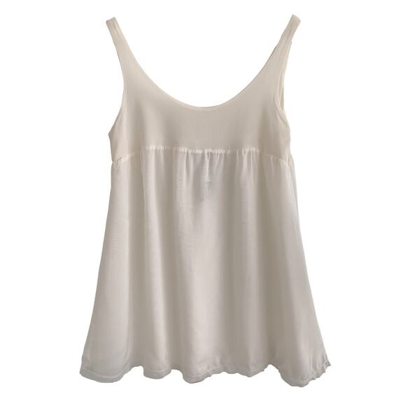 Kristensen Du Nord Tissue Silk Sleeveless Tank Top Ivory Cream Size 0 XS NWT - Picture 4 of 4